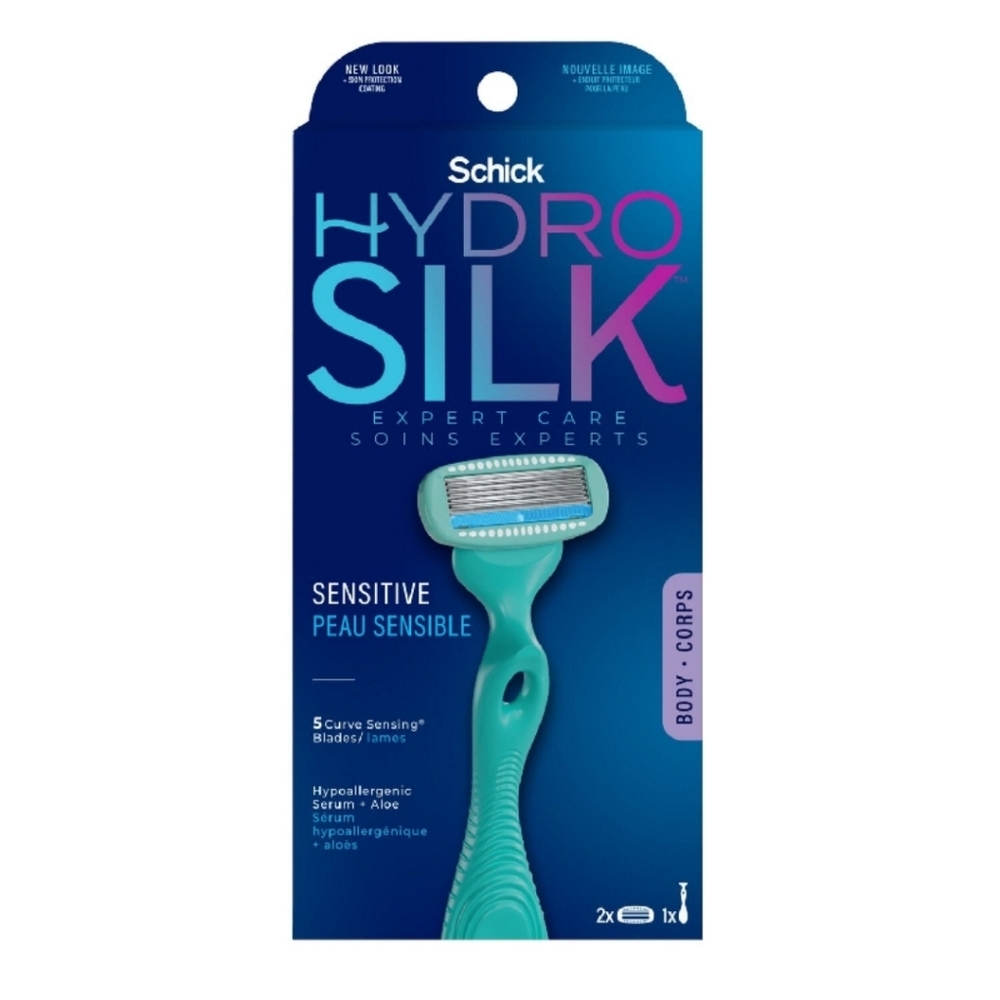 🐢2/$15 Schick Hydro Silk Sensitive Care Razor + 2 Razor Blade Refills - Picture 6 of 12